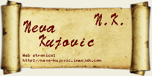 Neva Kujović vizit kartica